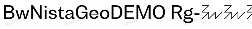 BwNistaGeoDEMO Rg字体转换